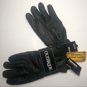 Outbrook THINSULATE LEATHER GLOVES.Italian leather